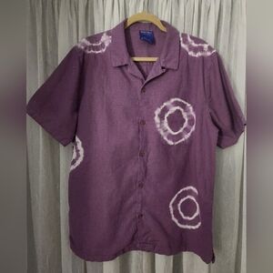 Without Walls Men's Purple Spiral Shirt